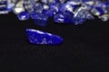 Lapis Lazuli Beautiful natural blue stone For making jewelry Royalty Free Stock Photo