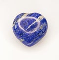 Lapis lazuli heart shape crystal Royalty Free Stock Photo