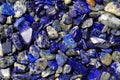 Lapis lazuli mineral background Royalty Free Stock Photo