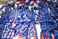 Lapis Lazuli objects at the Festival of the Orient in Rome Italy
