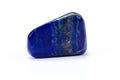 Lapis lazuli over white Royalty Free Stock Photo