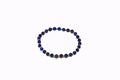 Lapis lazuli pearl natural stone bracelet Royalty Free Stock Photo