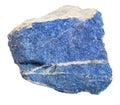 Lapis lazuli raw gemstone Royalty Free Stock Photo