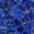Lapis Lazuli Seamless Pattern, Blue Stone Endless Background, Lazure Gem Slice Tile, Dark Blue Crystal Royalty Free Stock Photo