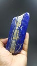 Lapis lazuli tumble  natural mineral from badakhshan afghanistan Royalty Free Stock Photo