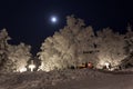 Lapland view in winter