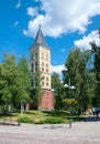 Lappeenranta, Finland. Belfry of the Saint Mary Church Royalty Free Stock Photo