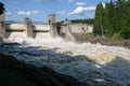 Lappeenranta, Finland, 2009, June, Dam being opened Royalty Free Stock Photo