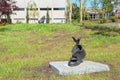 Lappeenranta. Finland. Small sculptures near City Library