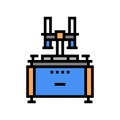 lapping machine color icon vector illustration Royalty Free Stock Photo