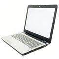 Laptop with a blank screen isolated Royalty Free Stock Photo