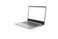 Laptop with blank white screen isolated on white background. Notebook computer with empty space and clipping path Royalty Free Stock Photo