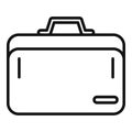 Laptop briefcase icon outline vector. Case bag Royalty Free Stock Photo