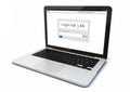 laptop captcha Royalty Free Stock Photo