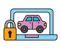 Laptop car vehicle transport security automotive service