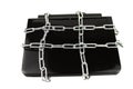 Laptop in Chains Security Concept