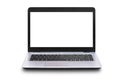 Laptop computer with blank screen isolated on white background. Clipping Path include in this image Royalty Free Stock Photo