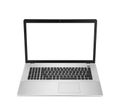 Laptop computer isolatd on white Royalty Free Stock Photo