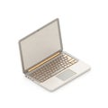 laptop computer keyboard device isolated Royalty Free Stock Photo