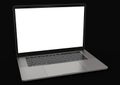 Laptop computer MacBook Pro style, with blank screen on white background, for mockup Royalty Free Stock Photo