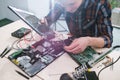 Laptop maintenance problem fixing repair service Royalty Free Stock Photo