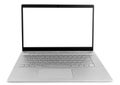 Laptop computer PC with blank screen mock up isolated on white background. Laptop isolated screen with clipping path. PC computer Royalty Free Stock Photo