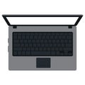 Laptop computer technology vector illustration design equipment screen. Notebook computer modern Pc icon business isolated white.