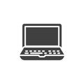 Laptop computer vector icon Royalty Free Stock Photo