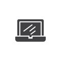Laptop computer vector icon Royalty Free Stock Photo