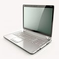 laptop computer on white background