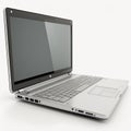 laptop computer on white background