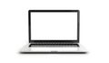 Laptop computer white screen Royalty Free Stock Photo