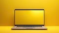 laptop computer yellow