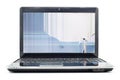 Unbranded Laptop cracked LCD screen Royalty Free Stock Photo