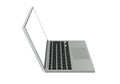 Laptop with 3D structure.Sidewaysl angles Royalty Free Stock Photo