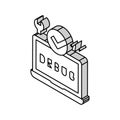 laptop debug fixed isometric icon vector illustration