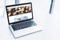 laptop with depositphotos website