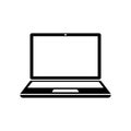 Laptop device icon sign, office appliances - for stock