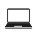 Laptop device icon sign, office appliances - for stock