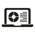 Laptop digital print icon simple vector. Color industry Royalty Free Stock Photo