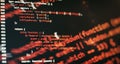 Laptop Display Closeup Photo. Information technology website coding standards for web design Programmer developer screen Royalty Free Stock Photo