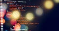 Laptop Display Closeup Photo. Information technology website coding standards for web design Programmer developer screen Royalty Free Stock Photo