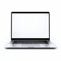 laptop display template with a neutral white backdrop Royalty Free Stock Photo