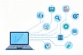 Analyzing Digital Data For Business Insights And Strategic Growth Royalty Free Stock Photo