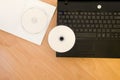 Laptop with DVD-rom Royalty Free Stock Photo