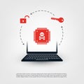 Laptop Equipped with a Processor Affected by Meltdown & Spectre Critical Security Vulnerabilities, Which Enable Cyber Attacks