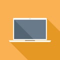 Laptop Flat Icon Royalty Free Stock Photo