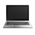 Laptop flat mockup in front view. Minimal flat design for websites, business, marketing, and commercial. Portable