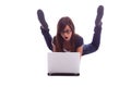 Laptop Frustration Royalty Free Stock Photo