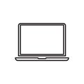 Laptop gear logo vector logo template Royalty Free Stock Photo
